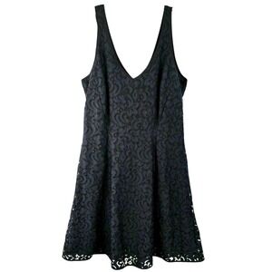 LOFT Black Lace LBD Cocktail Dress Sz 4 NEW $98 Feminine Elegant Chic Coquette